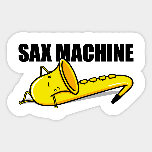 Sax Machine! Sticker by Raffiti